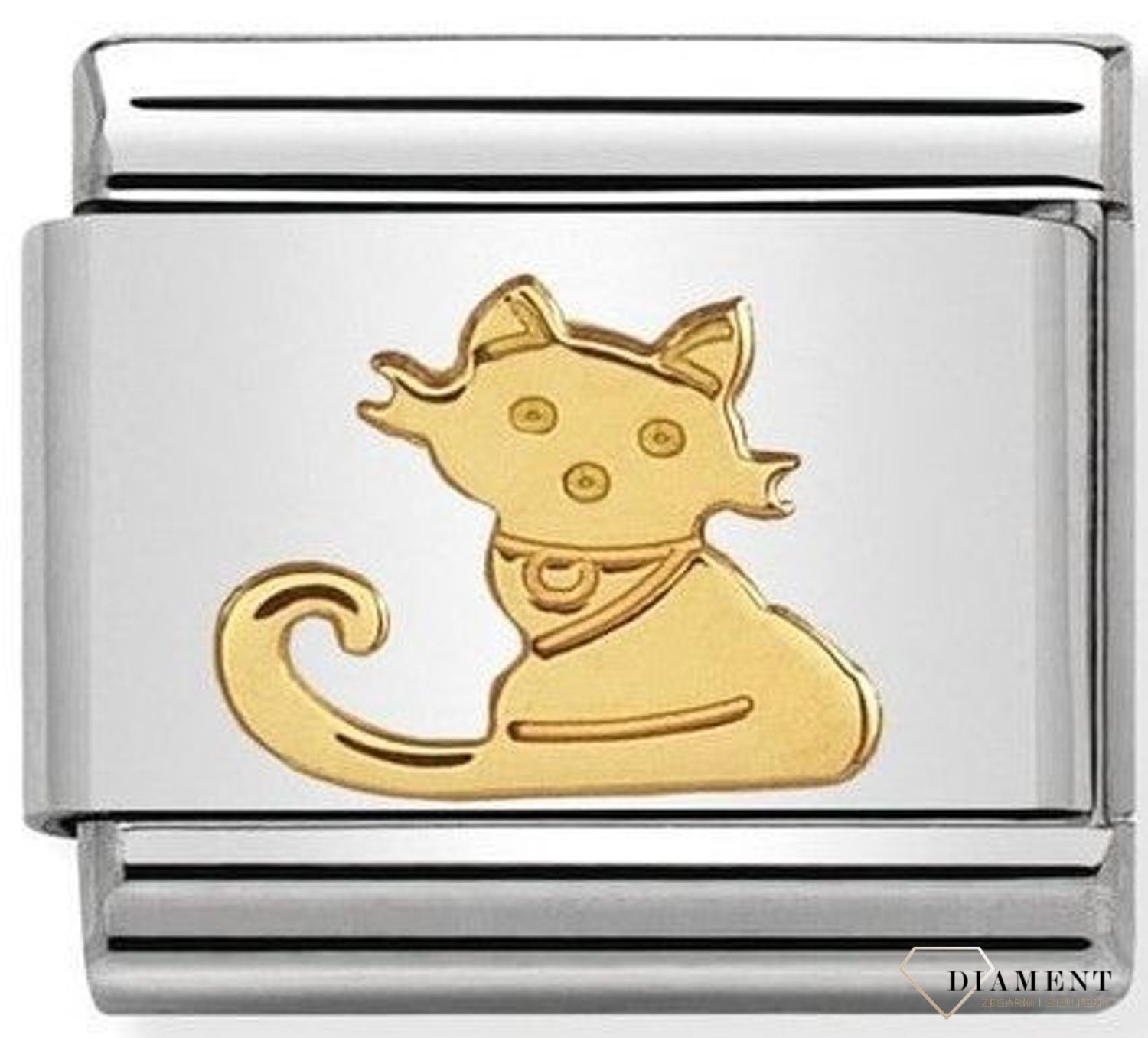 Nomination - Link 18K zawieszka złoto 'Kot' 030112 32 biżuteria nomination nomination zawieszki nomination baza.jpg